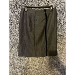 Nine & Company Petite Women's Gray Pencil Skirt Size 8 Knee Length